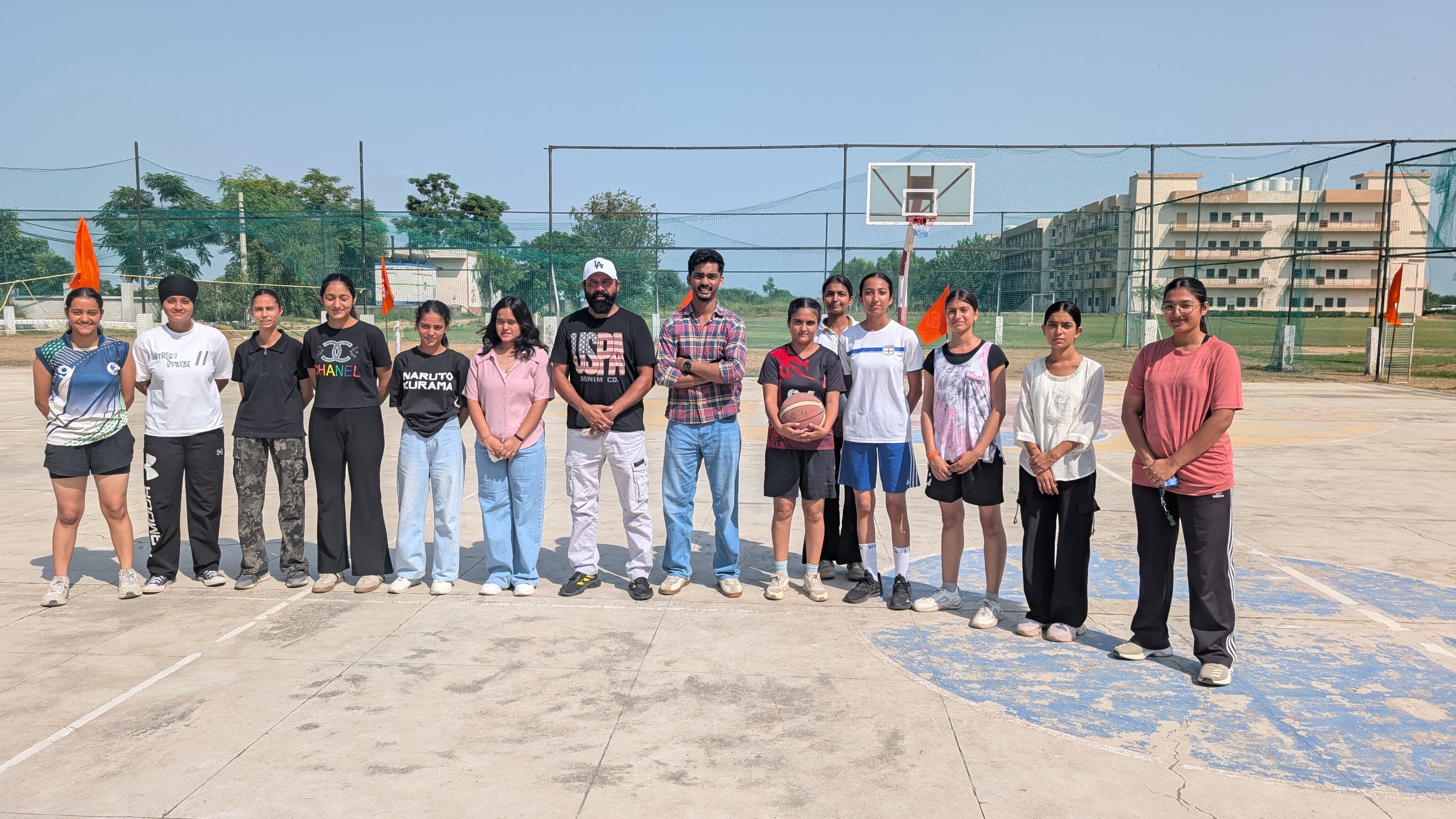 Participants during the university sports tournament