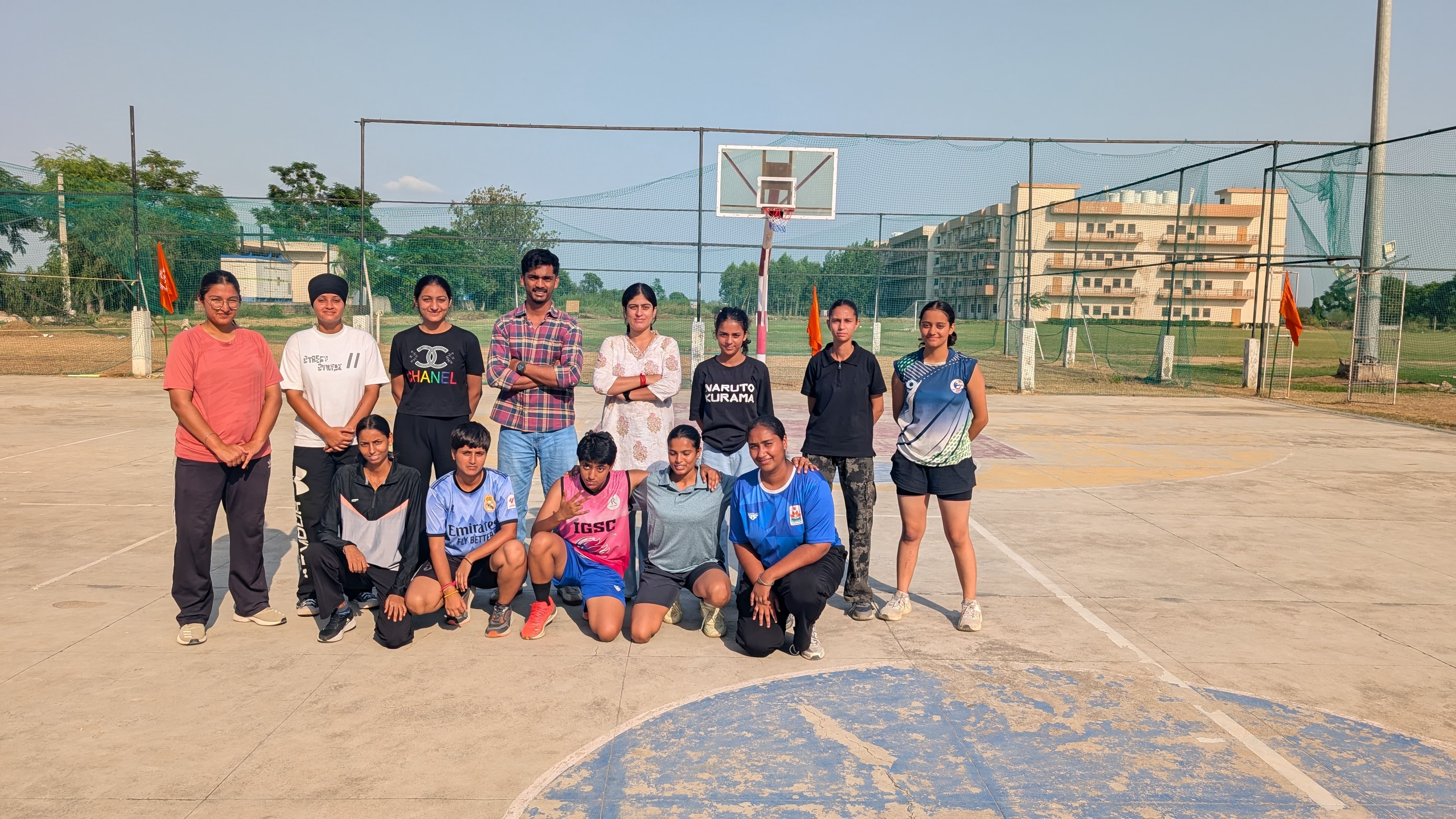 Students showcasing teamwork and sportsmanship