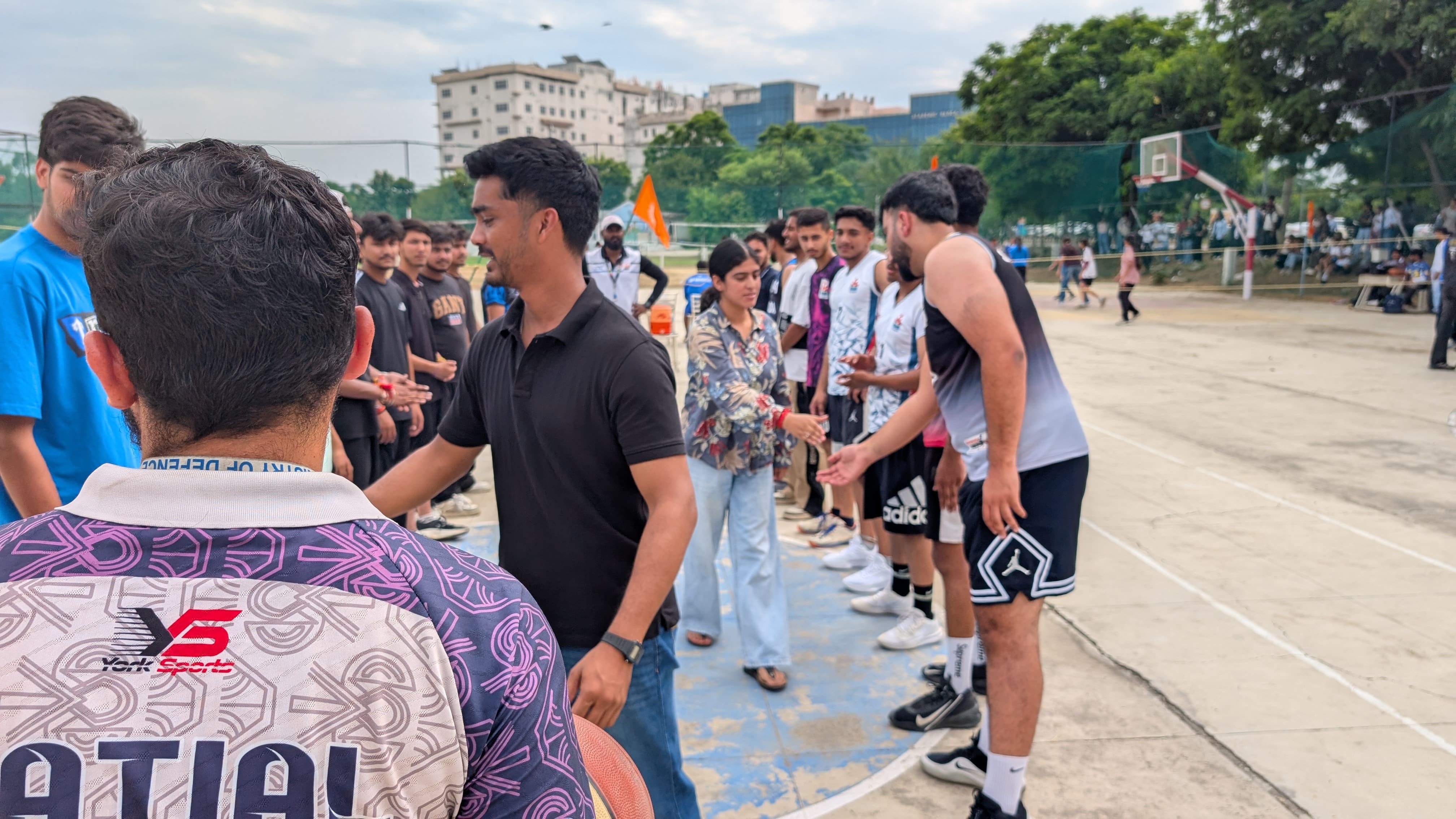 Basketball tournament participants at DAV University