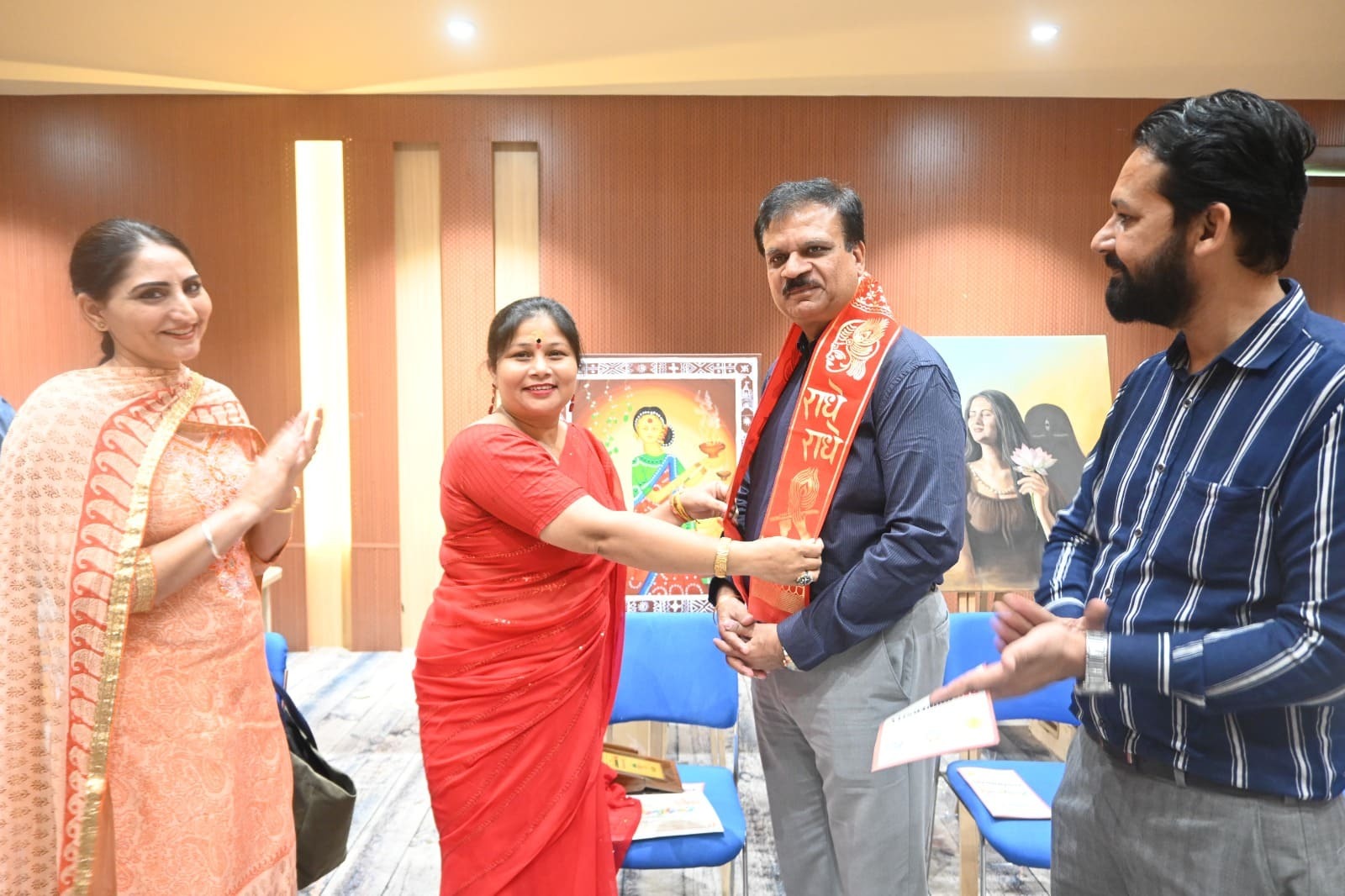 Memento presentation during Rangotsava 2